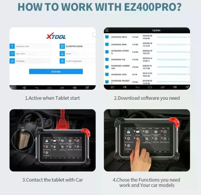 Scanner Automotriz Xtool Ez400pro Wifi Dpf Abs Km Inmo Srs-8