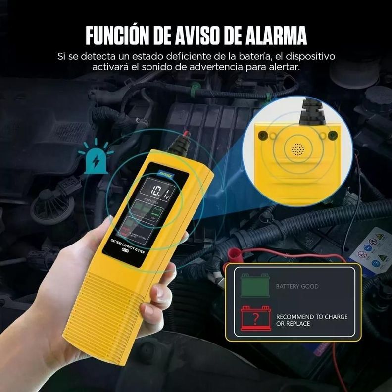 Probador Batería Autool Bt70 De 12-24v 100a 2000cca Scanner-4