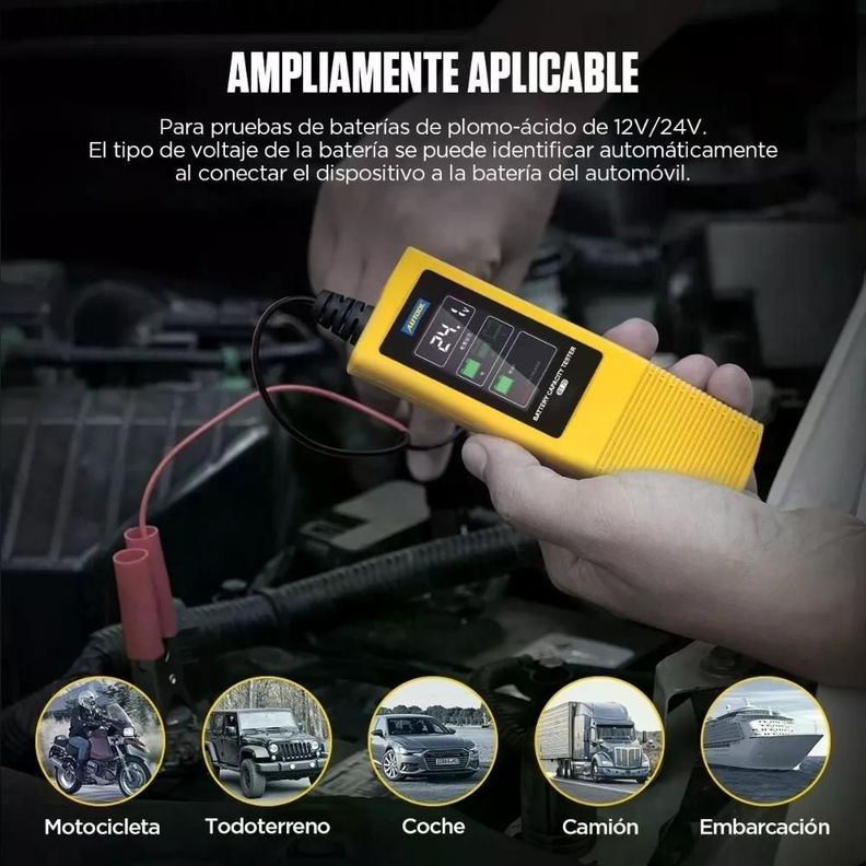 Probador Batería Autool Bt70 De 12-24v 100a 2000cca Scanner-5