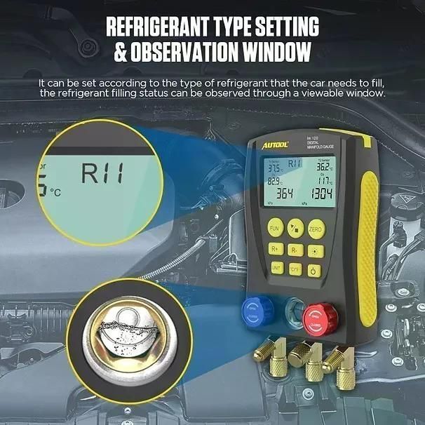Manómetro De Refrigeración Dy517a Vació-7