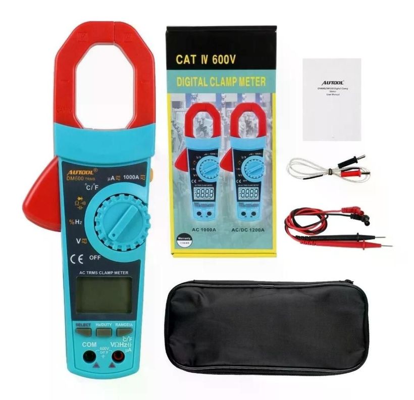 Multímetro Digital Autool Dm600 Automático Amp-6