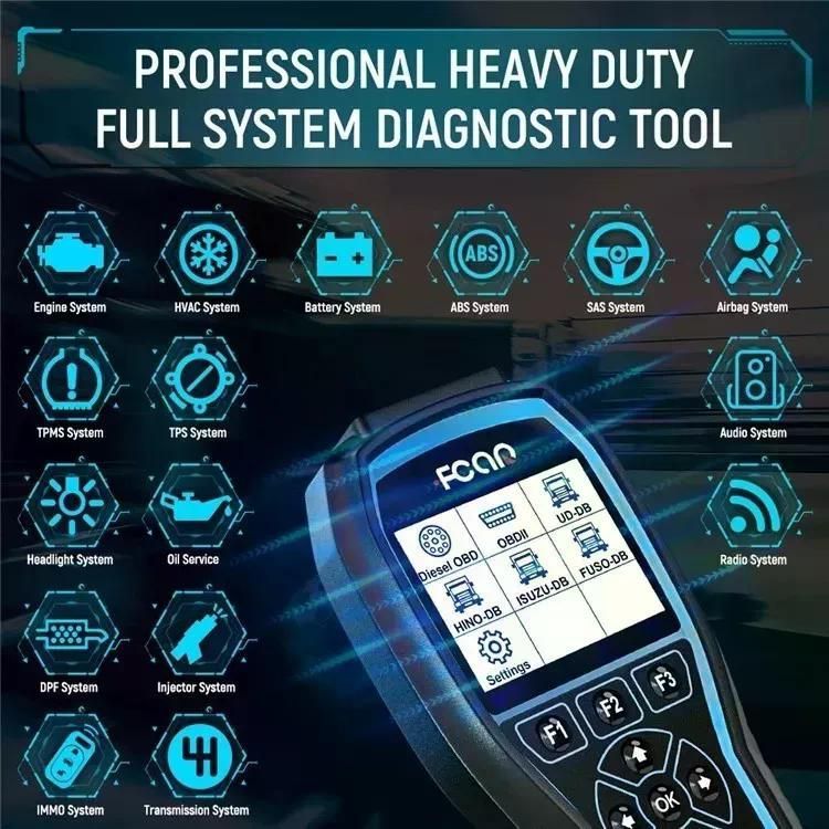Escáner Camión Fcar F506 Pro 24v Y 12v Dpf-3