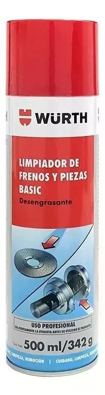 2x Limpiador Frenos Piezas Wurth 500ml Desengrasante Hollín-0