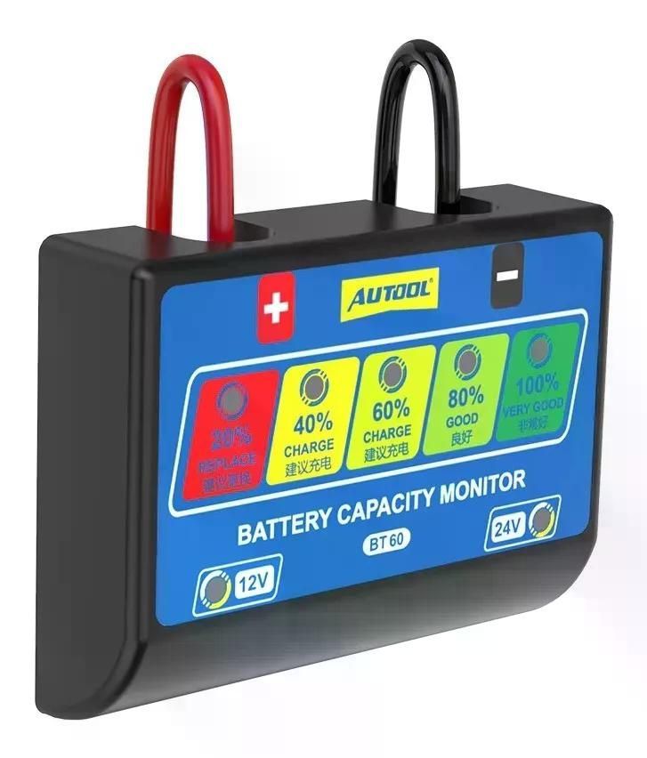 Scanner Auto Probador Analizador Batería Bt60 Batería 12-24v-0