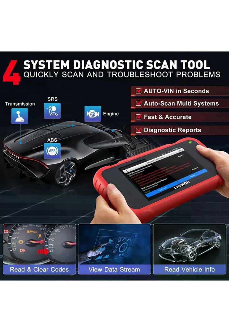 Scanner Launch Crp 129e V2 Automotriz Multimarca Profesional-1