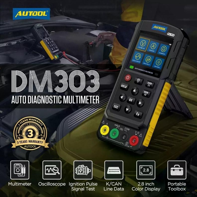 Osciloscopio Multímetro Digital Prueba De Inyector K/can-1