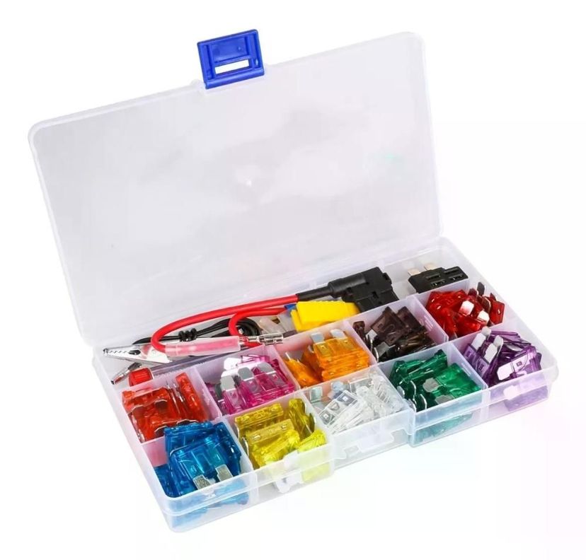 Caja 100 Fusibles 3 A 40 Amperes Automotriz