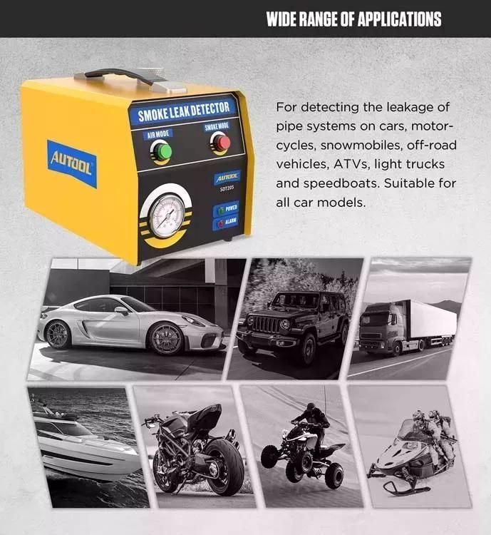 Maquina Localizador Fugas Humo Autool Sdt-205 Automotriz 12v-4