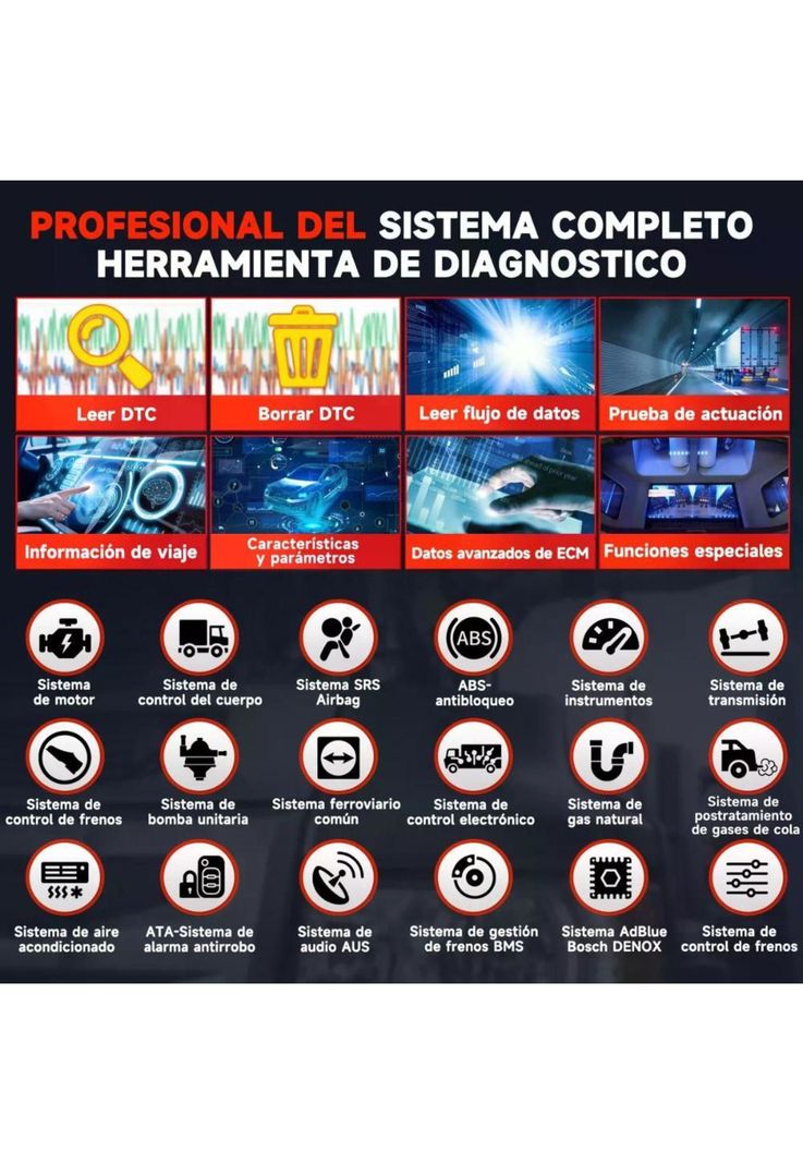Escáner Automotriz Launch X431 V+ Smartlink HD Auto y Camión-2