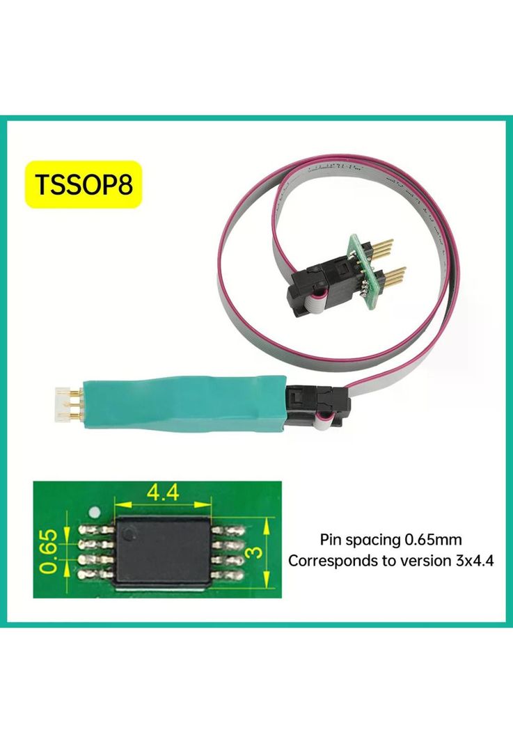 Cable Pinza tssop8 3x4.4 Simil 3m Tacho Digiprog Programador