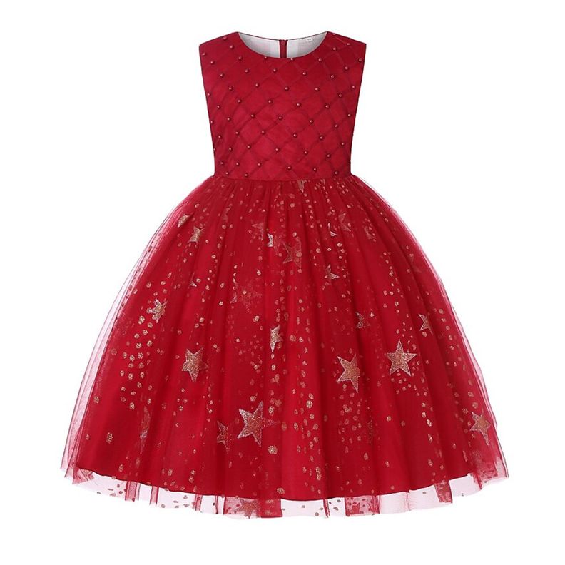 Vestido Niña Navidad Estrella-0