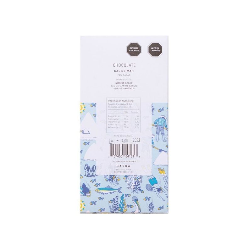 Sal de Mar - Barra Chocolate 73% Cacao 100gr-1
