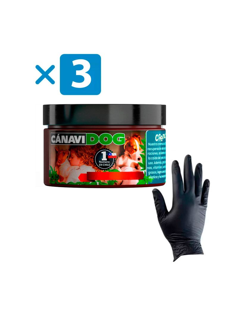 pack Crema ortiga Aceite Esencial mas 3 Guantes de latex