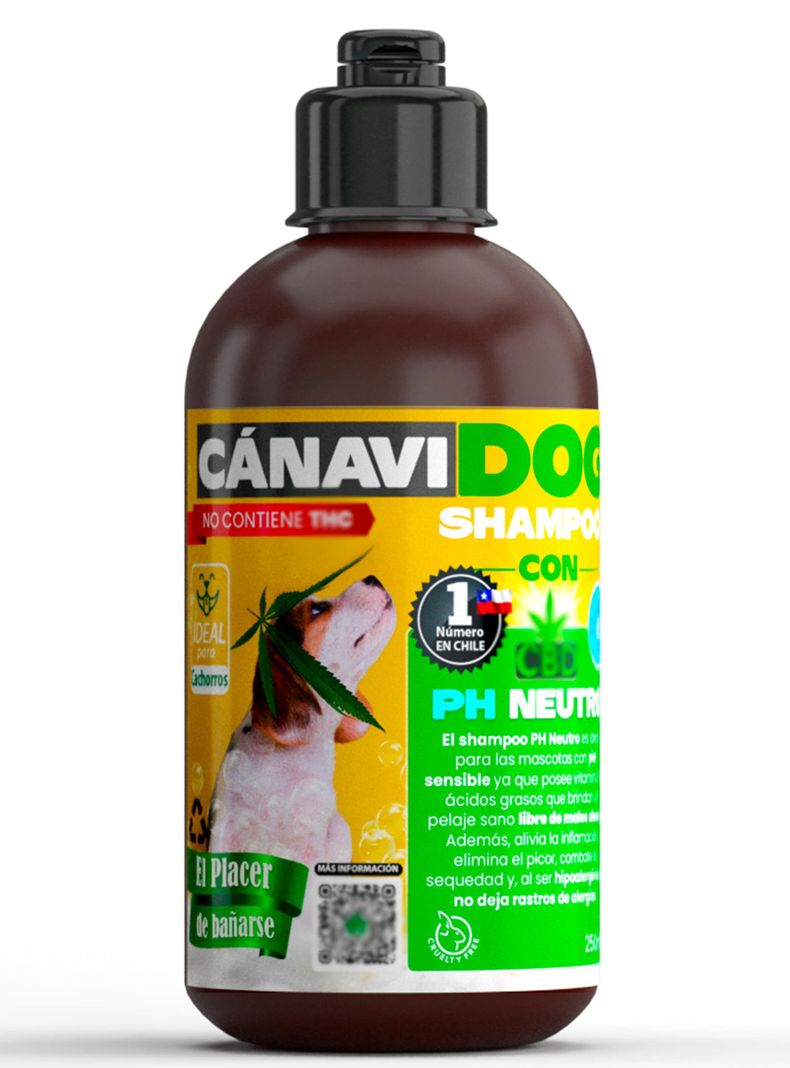 Shampoo PH neutro CBD para cachorros-0
