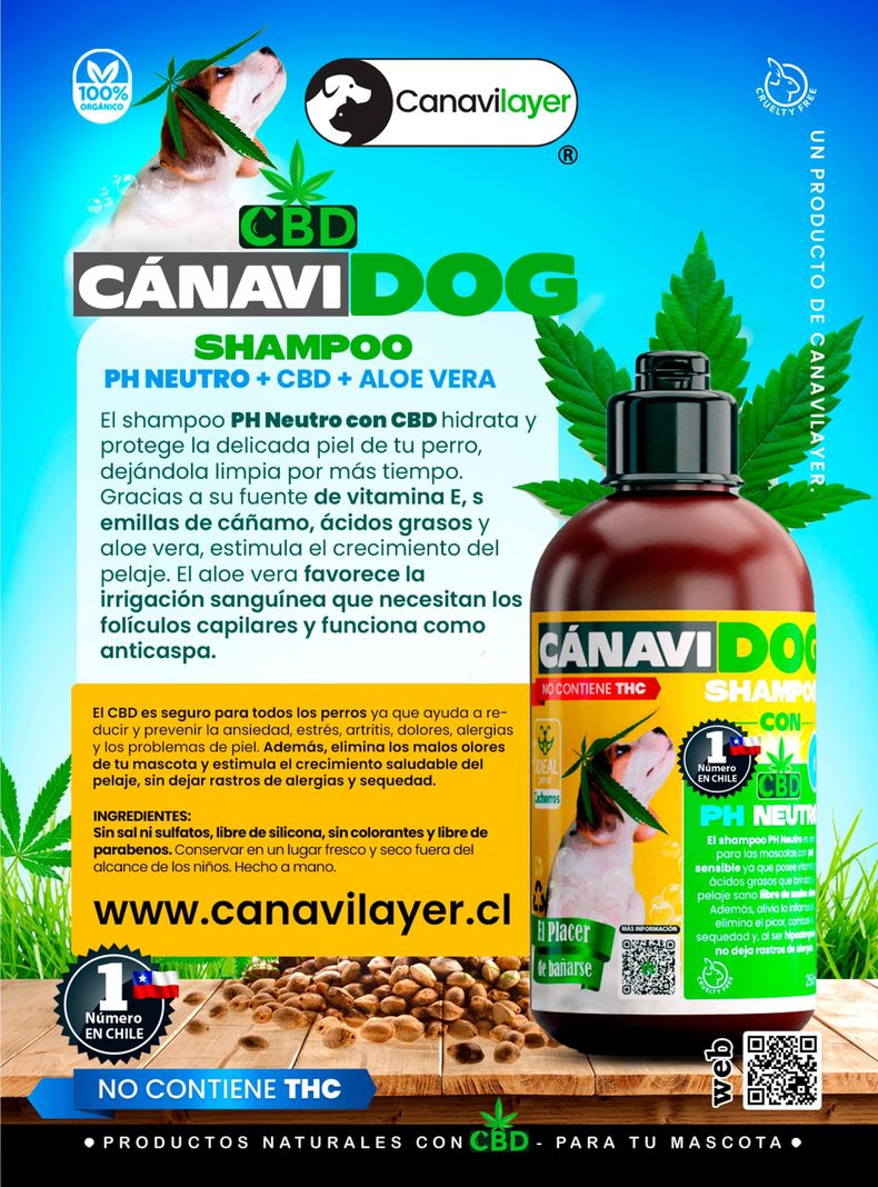 Shampoo PH neutro CBD para cachorros-1