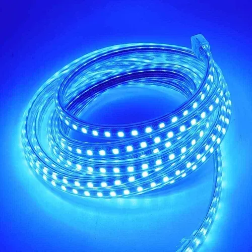 Cinta Led Azul Impermeable 10 Metros + Conector Al 220v-1
