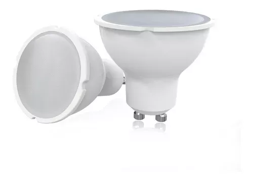 Pack 10 Ampolletas Led Dicroicas Gu10 5w  Luz Fría-0