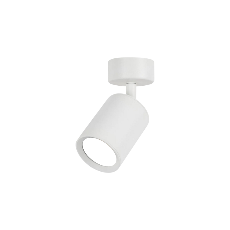 Aplique Simple Blanco Porta Ampolleta Dicroica Luz Cálida Dirigible-1