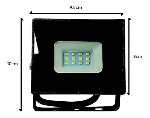 Foco Proyector De Area Led 10w Exterior Sec Luz Fría -2