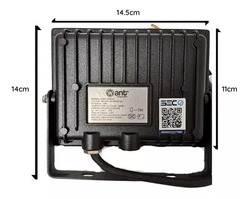 Foco Proyector De Area Led 30w Exterior Sec Luz Calida	-2