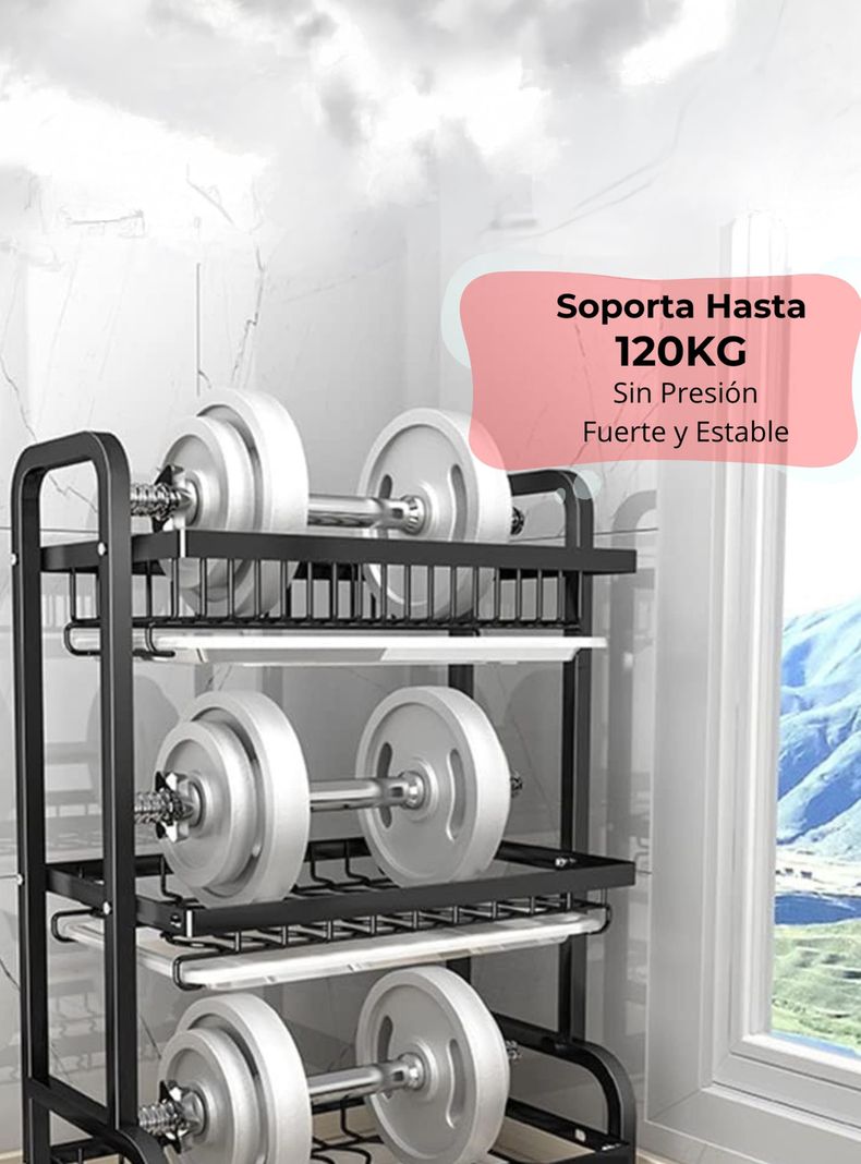 Escurridor platos secador loza inoxidable 2 niveles inox-4