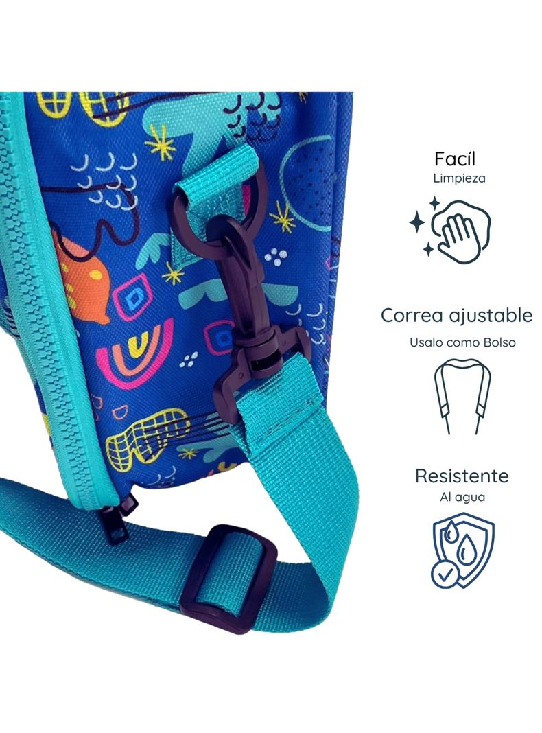 Lonchera térmica niño niña bolso lunch + morral Glowup-7