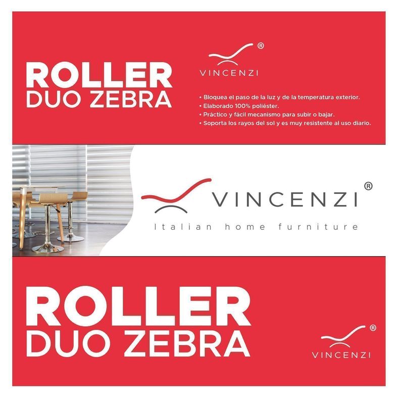 Cortina Roller Duo Blanca 160x240cm-5