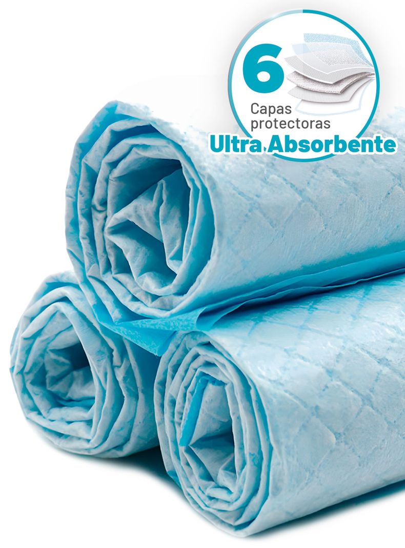 100 Sabanillas 45x60 + 12 Guantes Limpieza Perros Mascotas-2