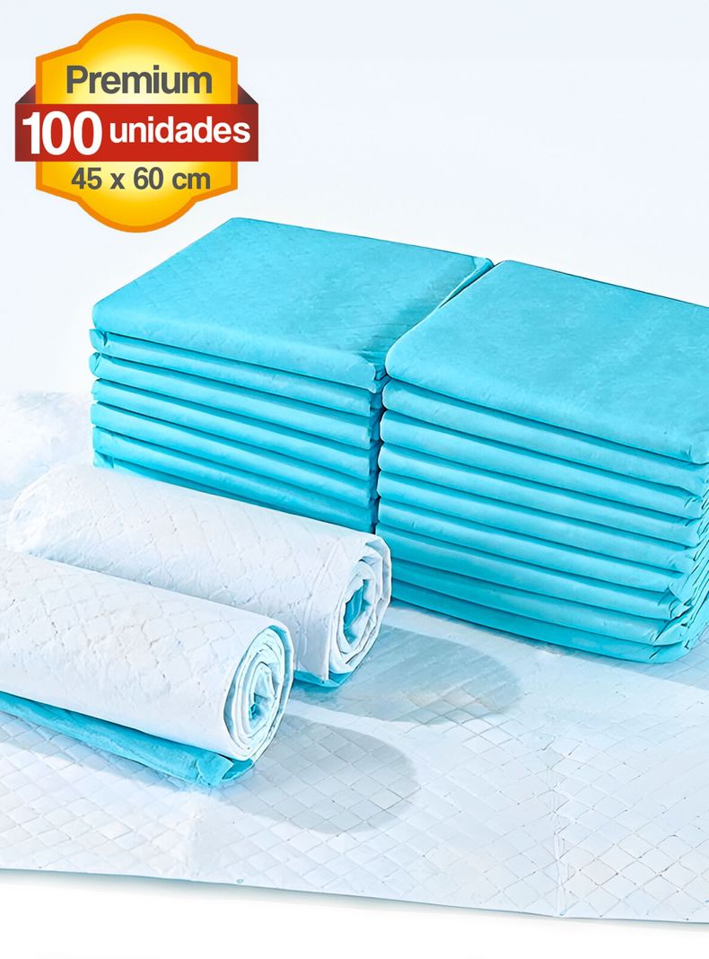 100 Sabanillas 45x60 + 12 Guantes Limpieza Perros Mascotas-7