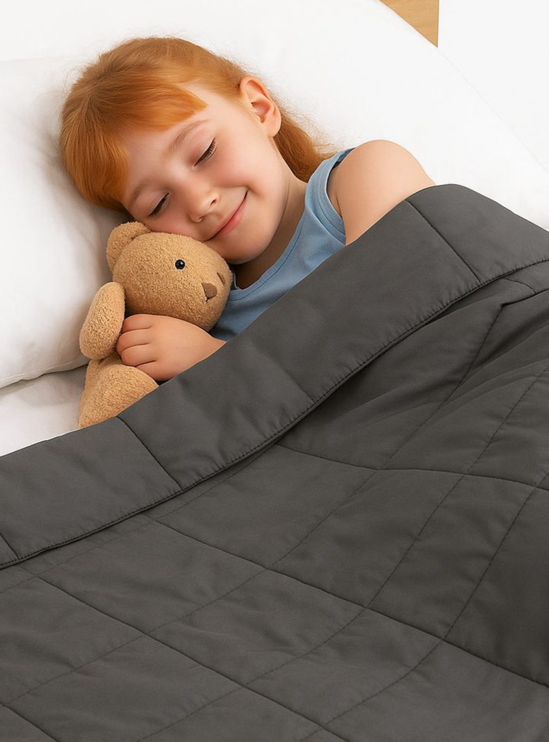 Manta de gravedad ninos Gris 4,5K 152x102 cm Manta de Peso GlowUp
