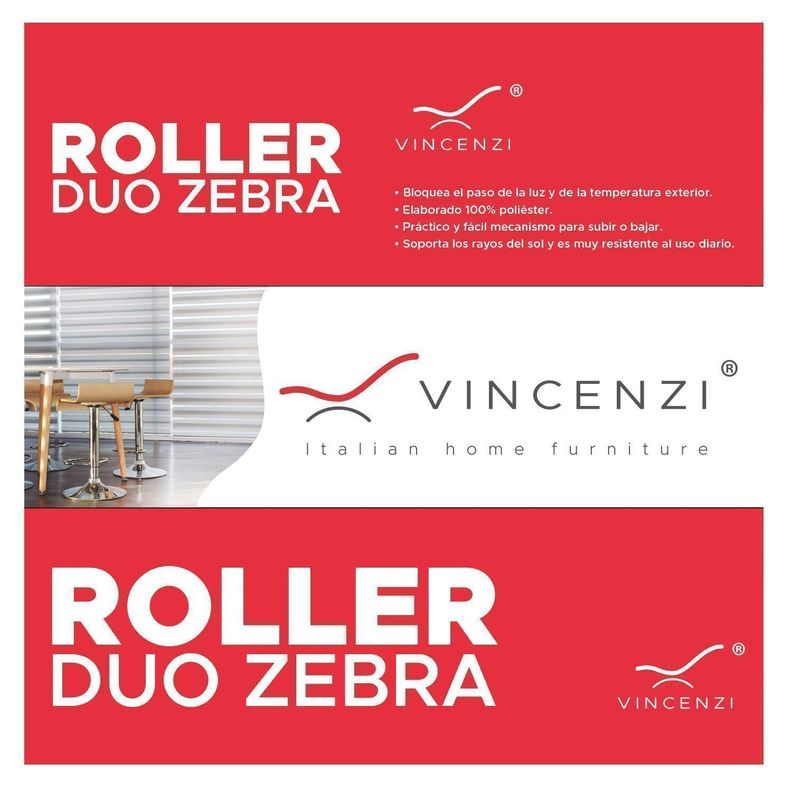 Cortina Roller Duo Blanca 140x240cm-5