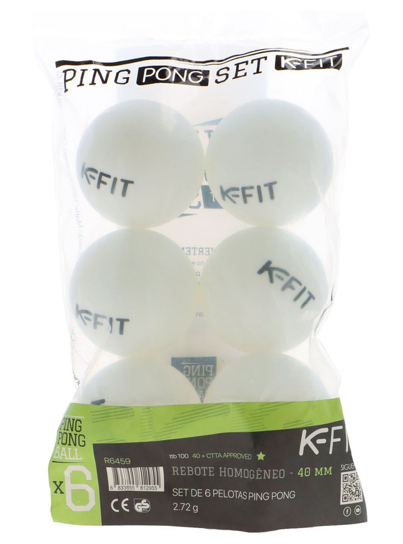 6 Pelotas De Ping Pong Tenis De Mesa 100*40+ Kfit-2