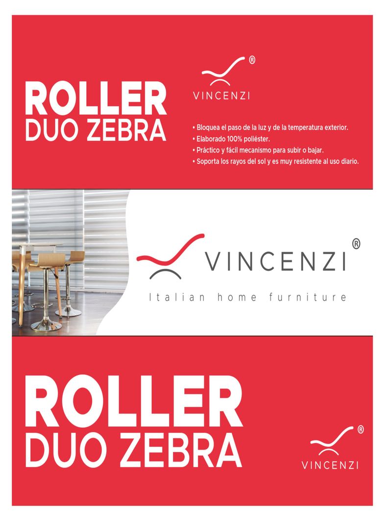 Cortina Roller Duo Gris 180x240cm-6