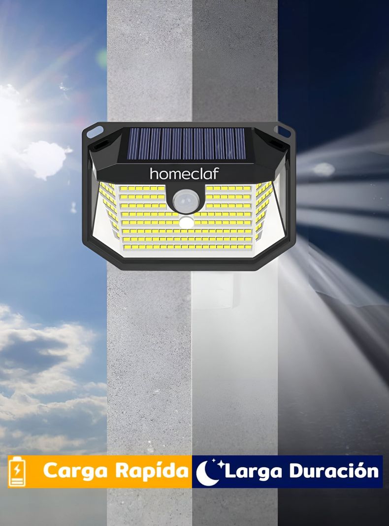 Foco Solar 178 Led Exterior Con Sensor Movimiento Homeclaf-5