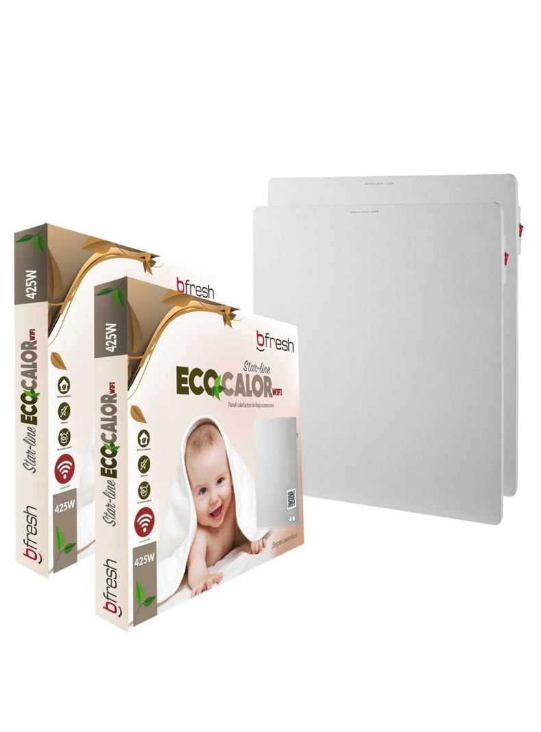 Pack 2 Panel Calefactor Eléctrico 425w WIFI-0