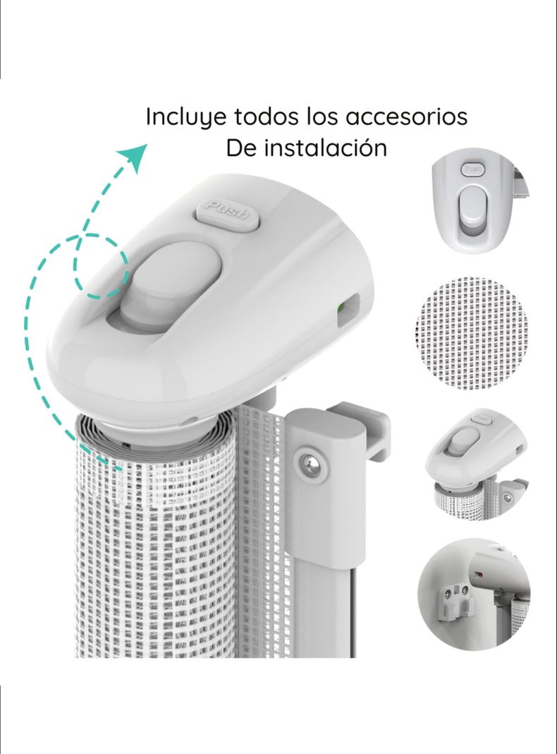Reja de Seguridad Retráctil Para Bebes hasta 140 cm-2