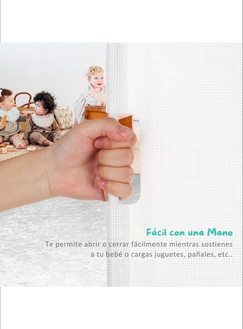 Reja de Seguridad Retráctil Para Bebes hasta 140 cm-4