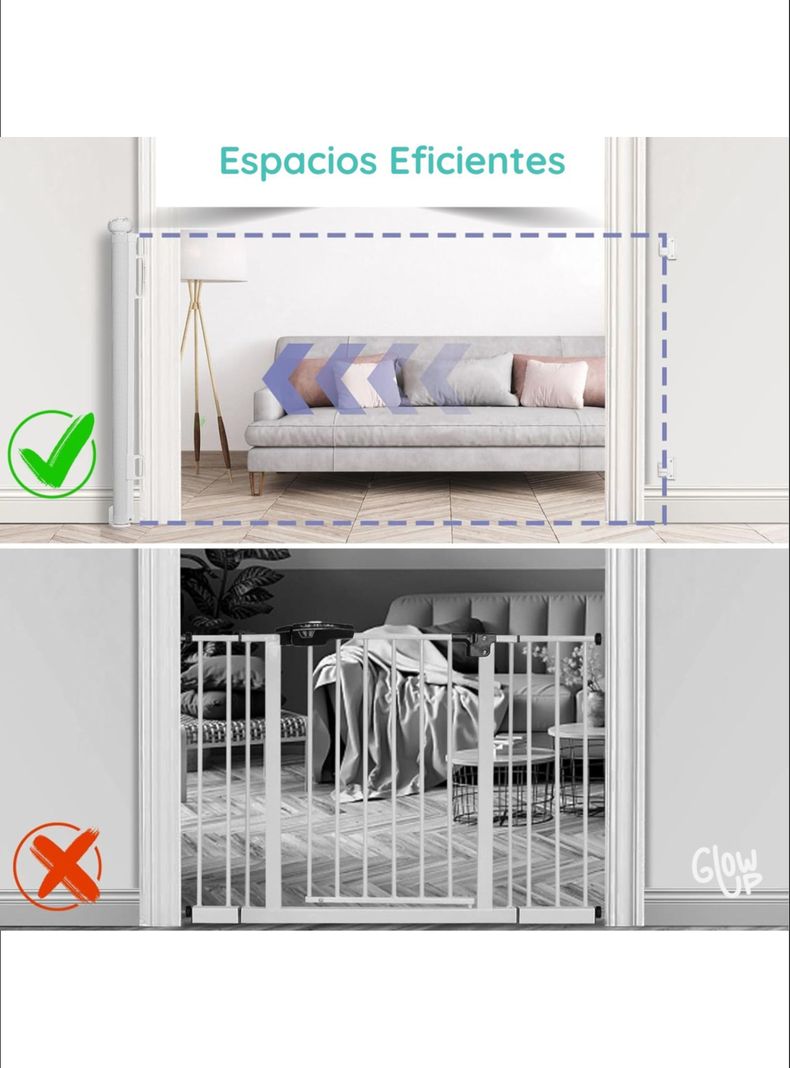 Reja de Seguridad Retráctil Para Bebes hasta 140 cm-7