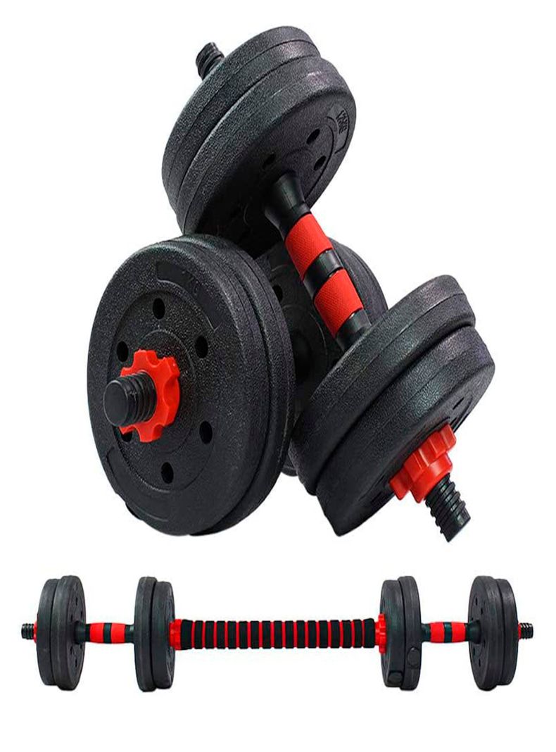 Set Mancuernas con Barra Ajustable 10Kg K-FIT-0