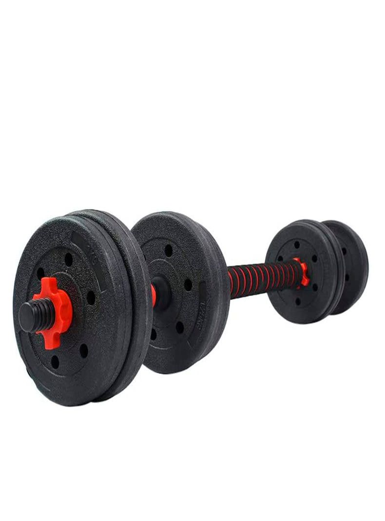 Set Mancuernas con Barra Ajustable 10Kg K-FIT-2