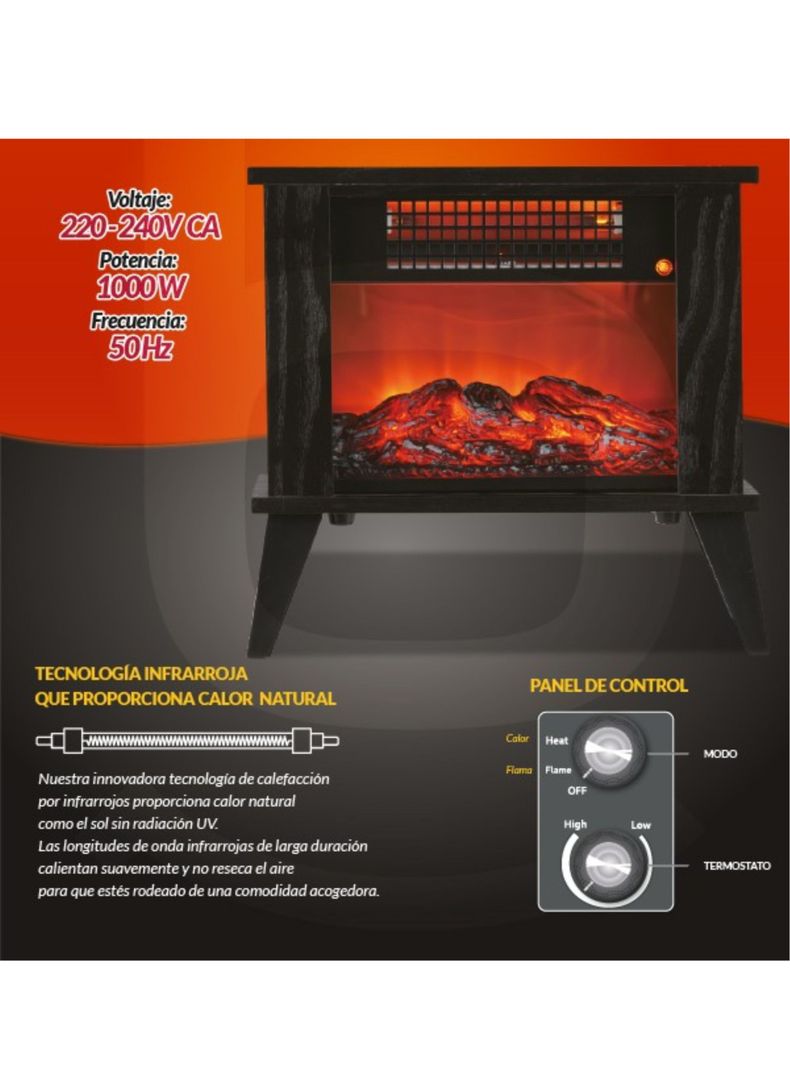 Chimenea Eléctrica BF-CH75-2