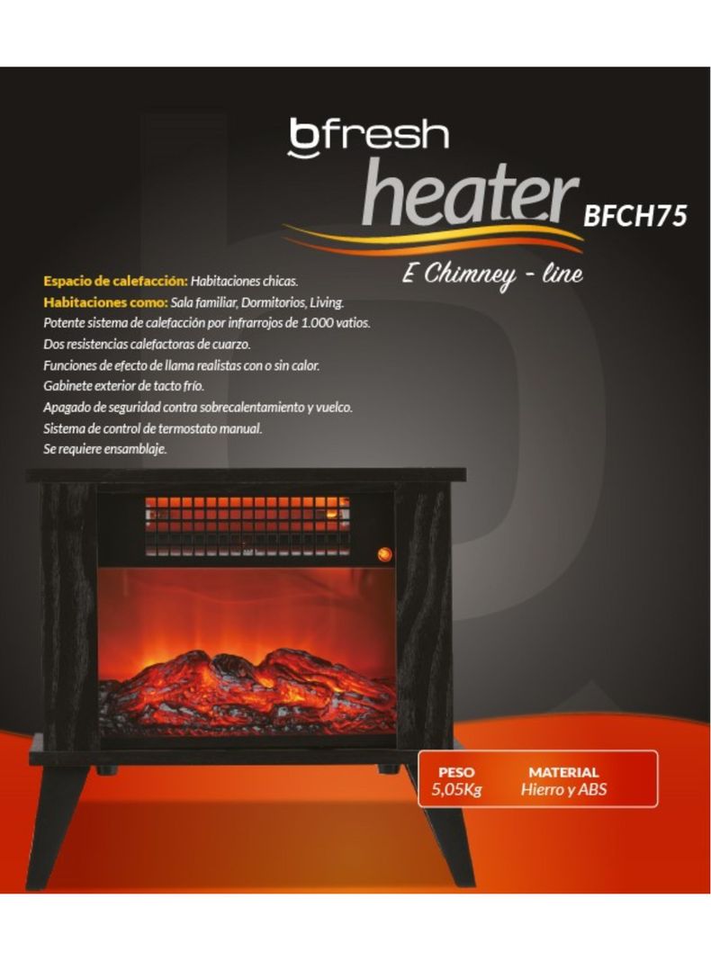 Chimenea Eléctrica BF-CH75-6