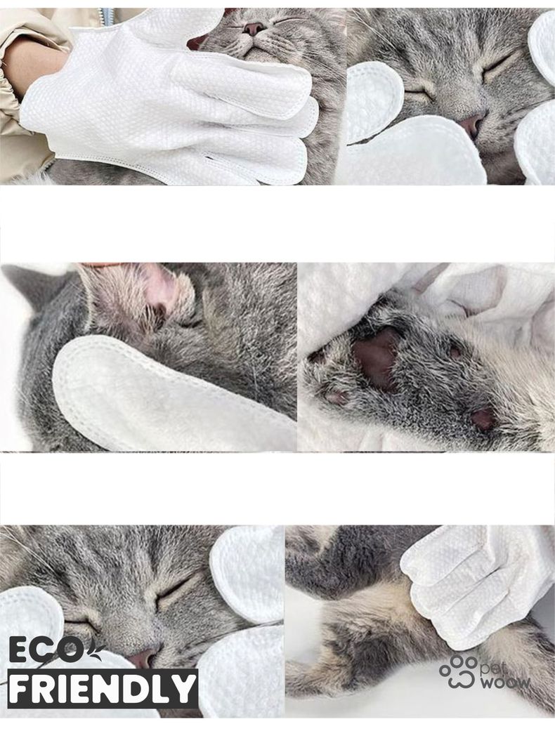 6 Guantes De Limpieza Perros Gatos Cuidado Estética Petwoow-4