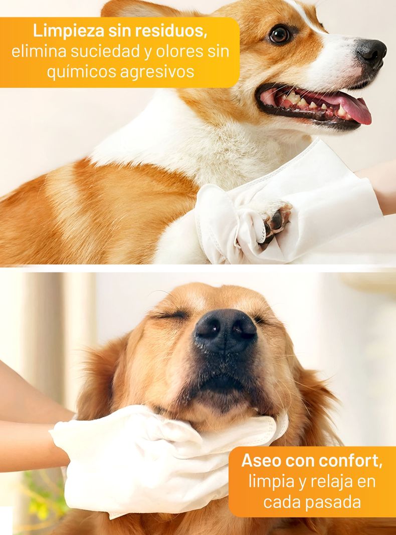 6 Guantes De Limpieza Perros Gatos Cuidado Estética Petwoow-6