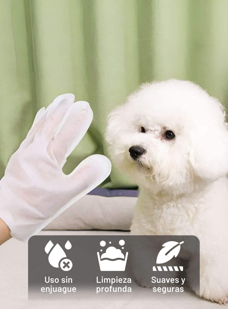 6 Guantes De Limpieza Perros Gatos Cuidado Estética Petwoow-7