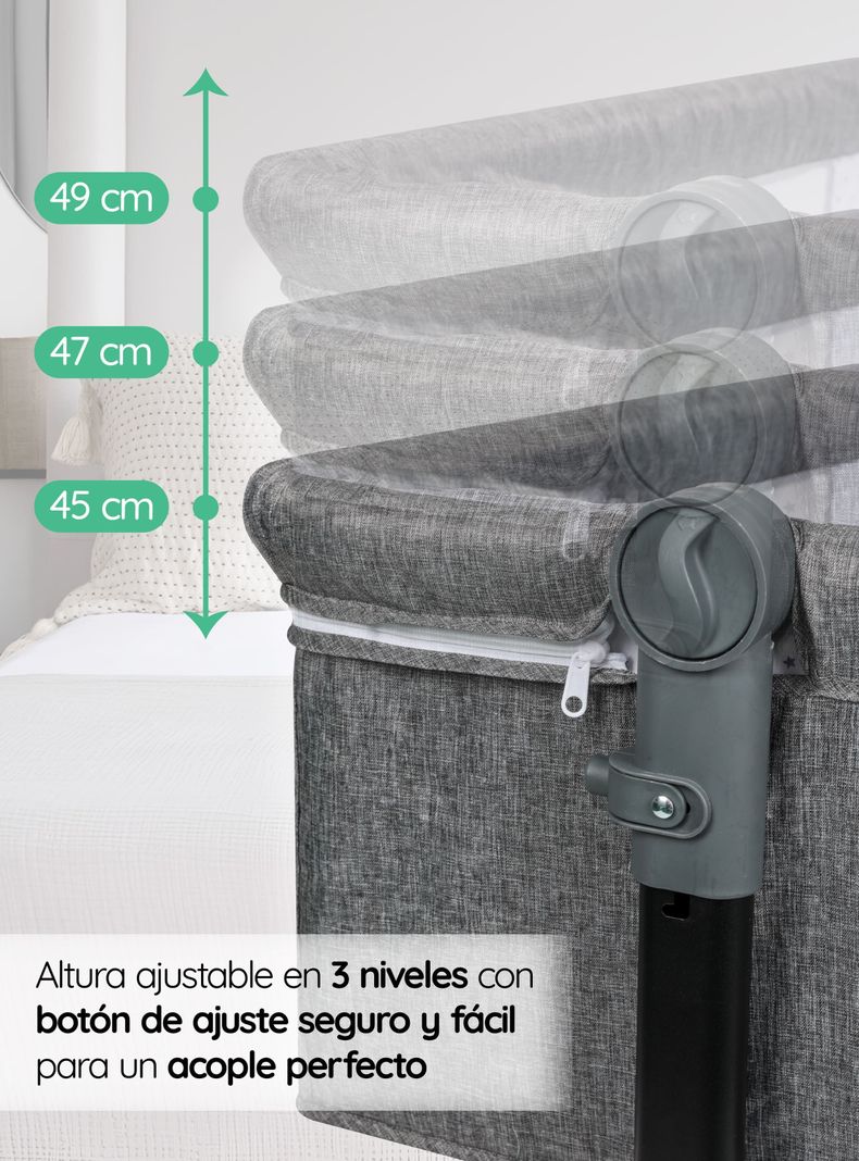 Cuna Corral Colecho Bebé Dormitorio Ajustable-3