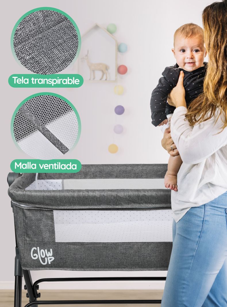 Cuna Corral Colecho Bebé Dormitorio Ajustable-5