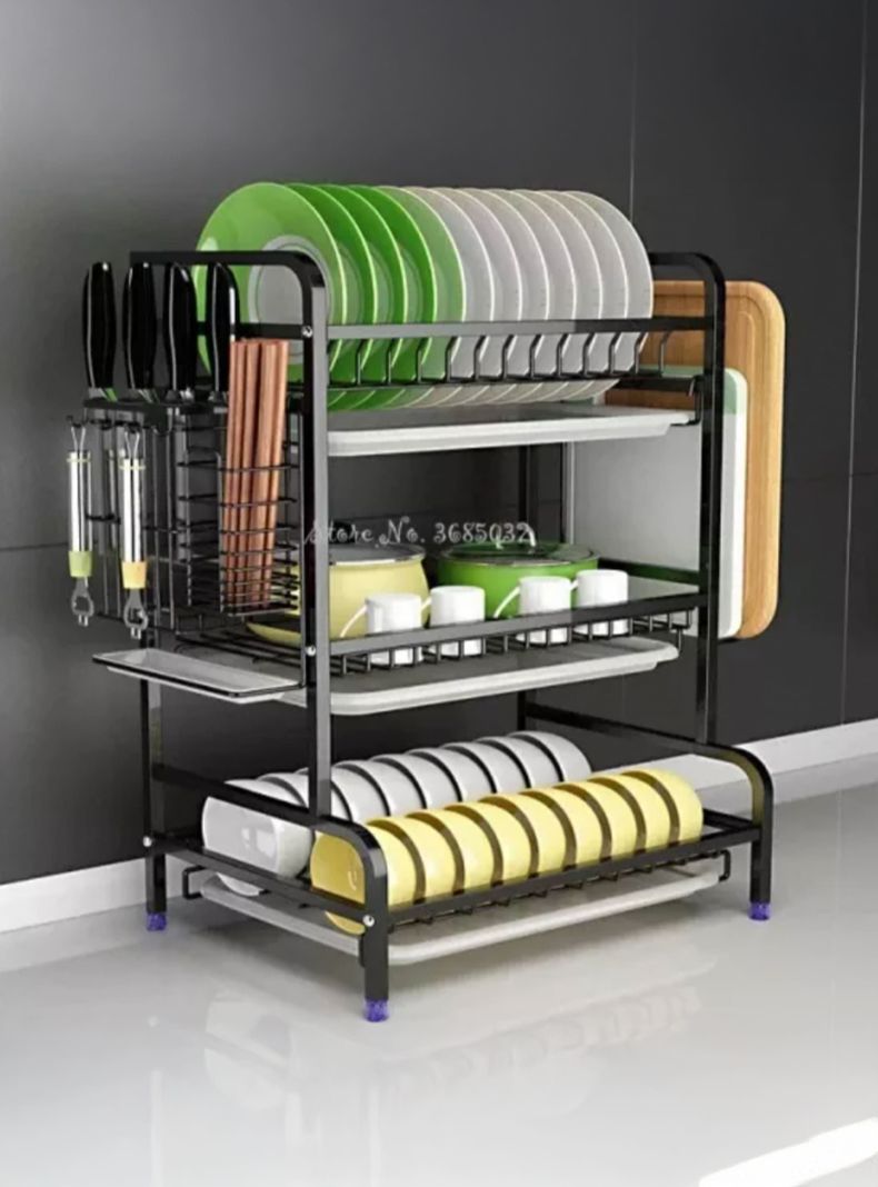 	
Escurridor Platos Secador Loza Inoxidable 3 Niveles-6