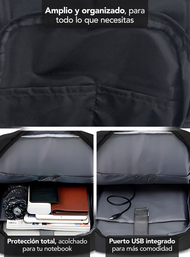 Mochila urban shield pro hombre mujer viaje trabajo Miglú-2