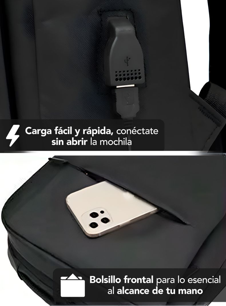 Mochila urban shield pro hombre mujer viaje trabajo Miglú-5